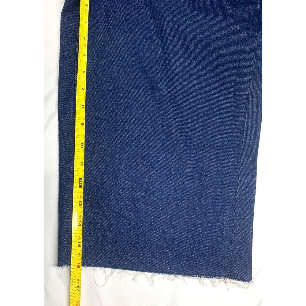 NWT Free People Jam Session Relaxed Denim Capri Jorts Dark Blue - Picture 7 of 12